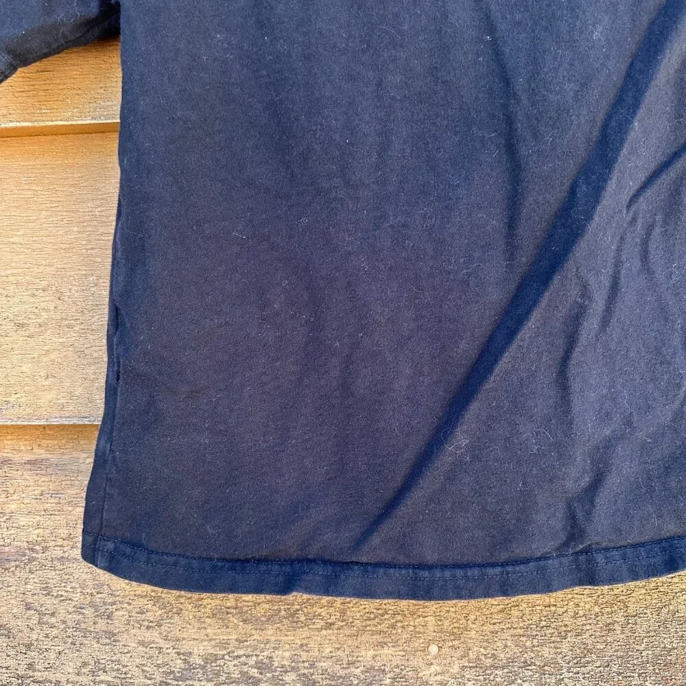 Black Boys M (8) T-Shirt With Neon Green Glow-In-The-Dark Skull Graphic 100% Cot - Picture 12 of 12